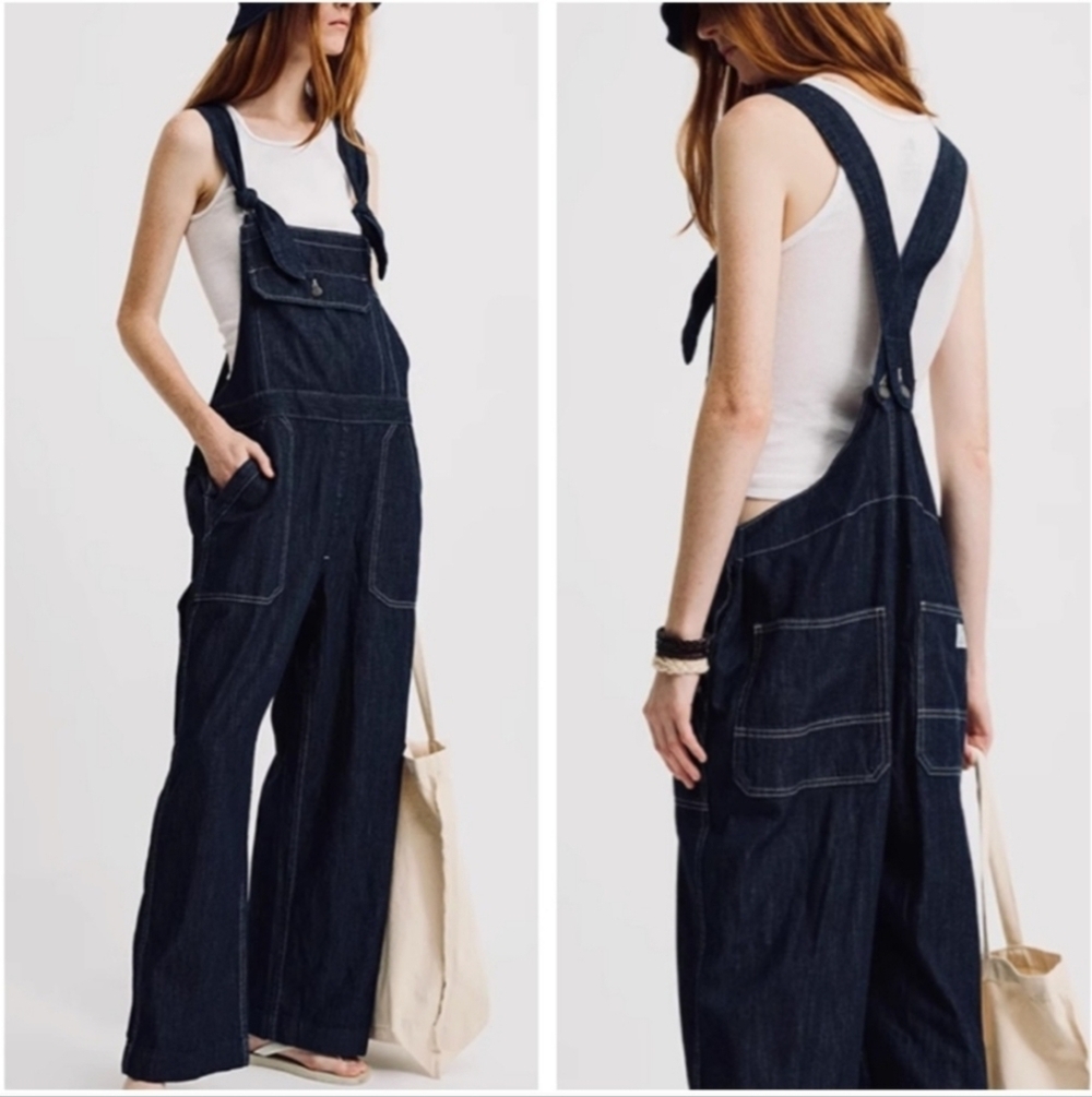 DENIMIST TIE STRAPS RELAXED OVERALLS RETAIL PRICE $465 SIZE XS NWOT